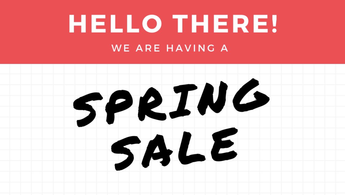 Last chance to get in on this sale! 30% off EVERYTHING from 6-7 tonight in the DECA Depot!!!