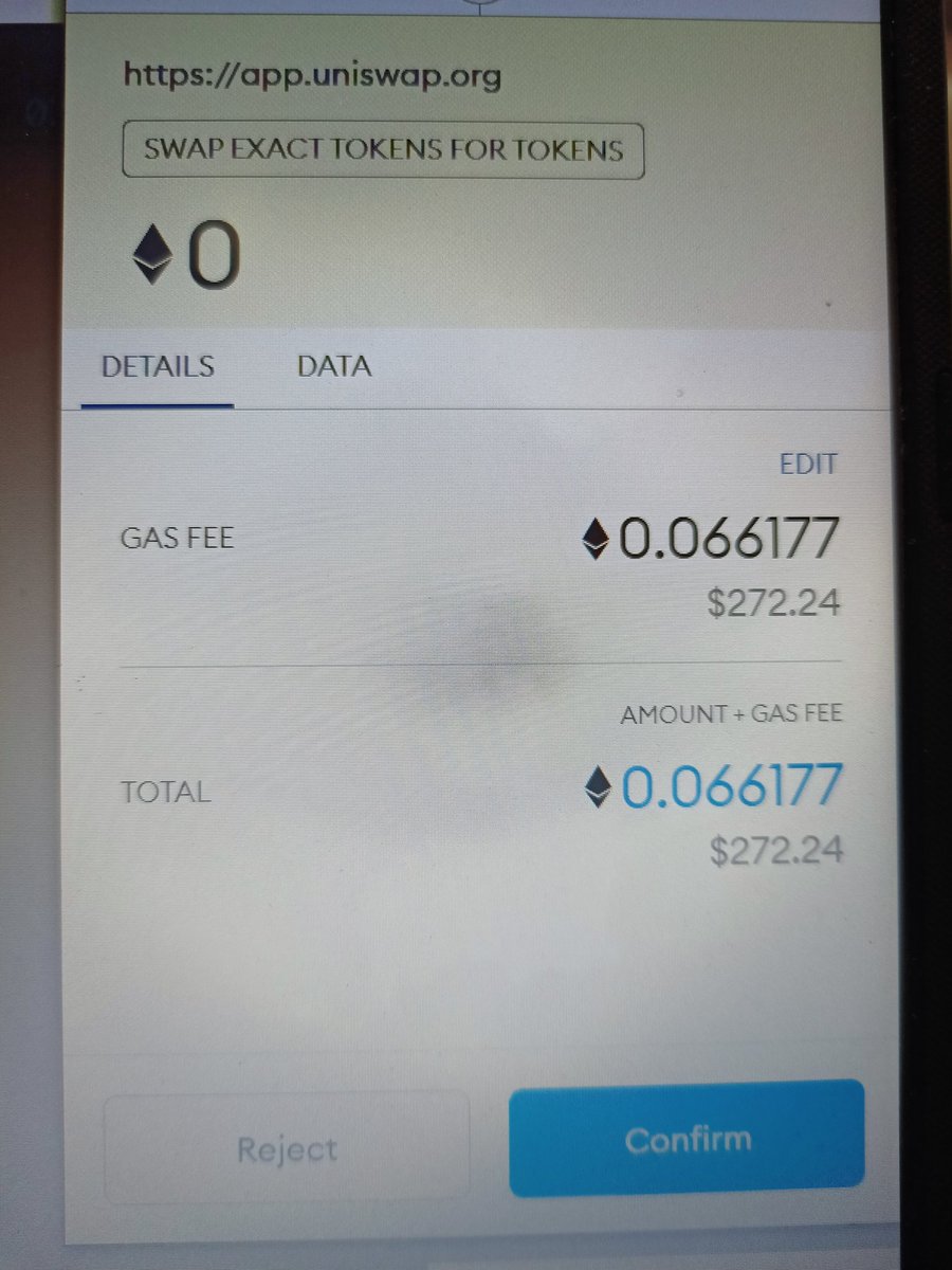 DaniAdvocate's tweet image. $272 for a swap!!!!

#ETH Gas fees is also going to the moon! 😆
