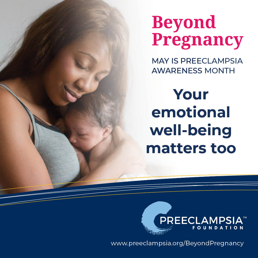 preeclampsia's tweet image. May is also #MentalHealthAwarenessMonth. A traumatic pregnancy experience does not just affect the body - it can affect our minds and hearts too. #PTSD &amp;amp; #PPMD following #preeclampsia can occur - get the help you need. #BeyondPregnancy