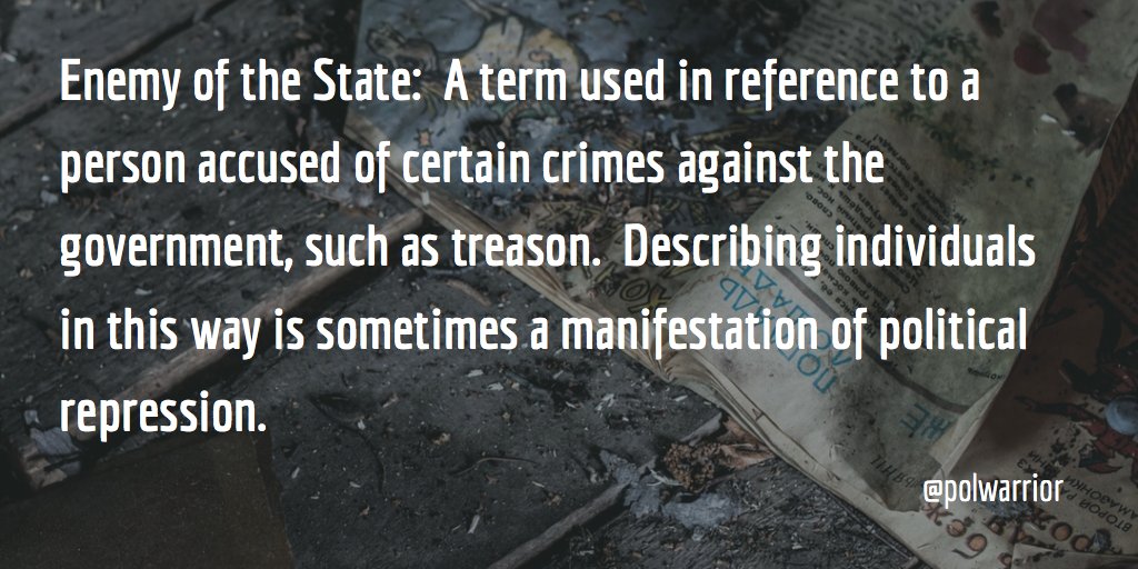 Polwarrior's tweet photo. #enemyofthestate #propaganda #usvsthem https://t.co/6PHnDyhbuJ