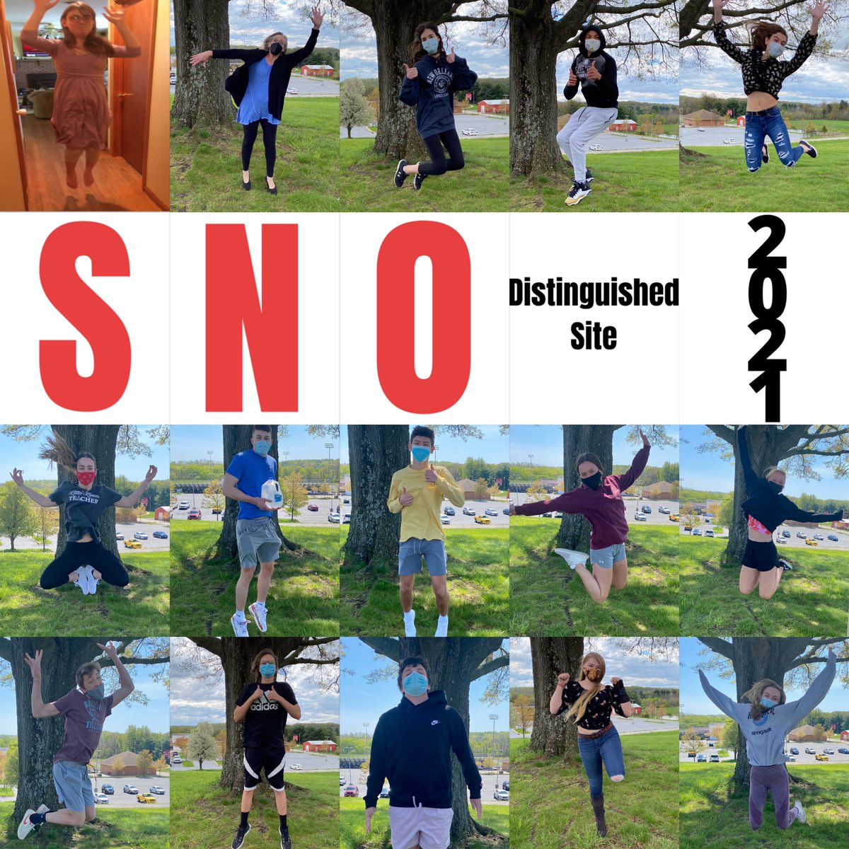 LHSJournalism's tweet photo. Jumping for joy because we won Best of Sno Distinguished Site 2021! @BestofSNO @Hanlon_FCPS @FCPSMaryland @LancerInsider https://t.co/WELPmfcOJ6