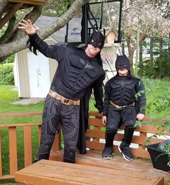 This photo was from before covid.  It was a fun day at the Cornwall Civic Centre <a href="/CornwallPE/">Town of Cornwall PEI</a> &amp; kids were getting dressed up.  I made an appearance as Batman to add to the fun.    Vote Hicken, someone that understands the value of community.
#peipoli #pei  <a href="/mayormccourt/">Mayor McCourt</a>