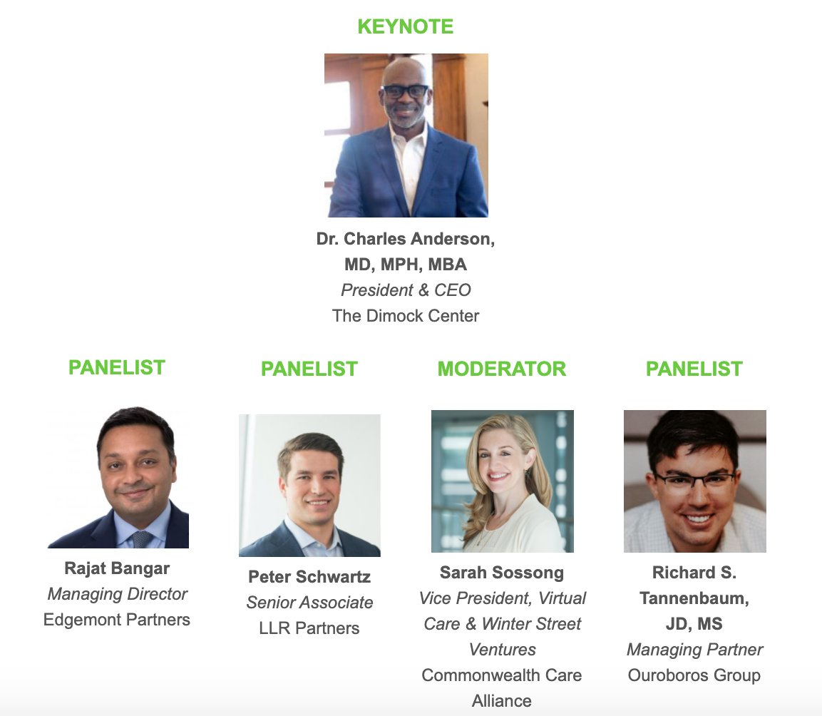 ACGBoston's tweet image. Last chance to register for tomorrow's #Healthcare Virtual Conference w/ a focus on increased #dealactivity &amp;amp; industry evolution in #behavioralhealth &amp;amp; a keynote from Dr. Charles Anderson, President &amp;amp; CEO @TheDimockCenter acg.org/boston/events/…