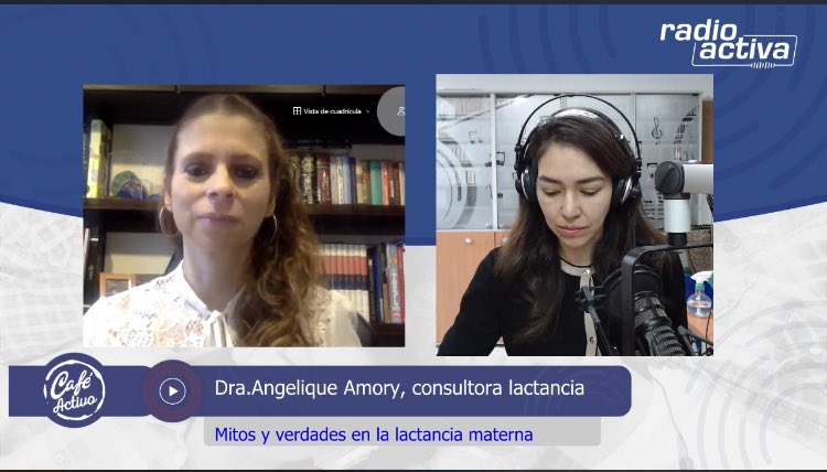Hoy en #CaféActivo ☕️🎧

Conversamos sobre los mitos y verdades de la lactancia materna, con la Dra. Angelique Amory. 

#Radioactiva 

Mira la entrevista completa: 
👉🏼 fb.watch/5o_62bjoRq/