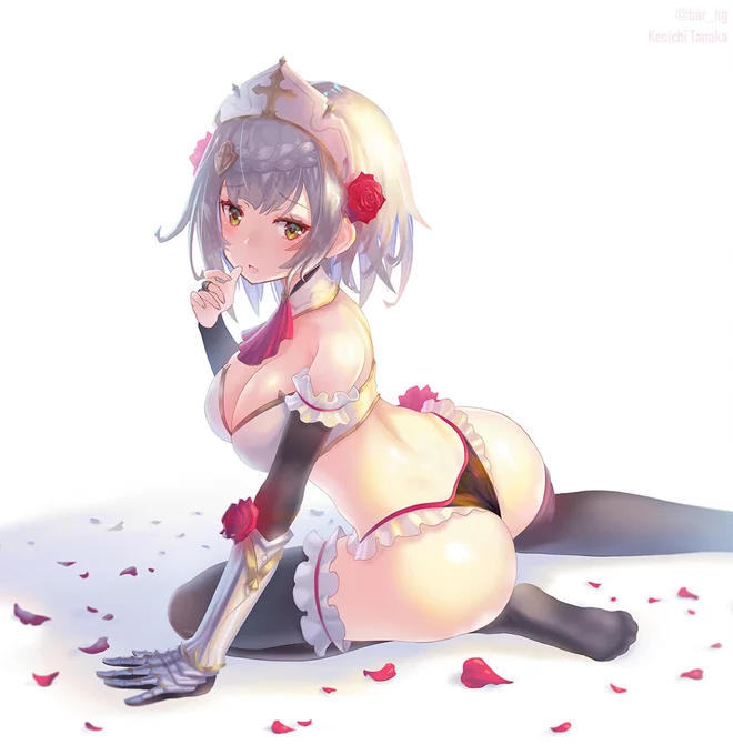 今日はメイドの日!という事で、以前描いた原神のメイド騎士「ノエル」ちゃんのイラストを再投稿するよ〜!#メイドの日 #原神 #GenshinImpact 