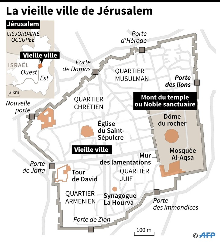 Dans la foulée, le gouvernement (qui - n'oublions pas - a ordonné l'attaque de la mosquée Al Aqsa) a permis aux suprémacistes de s'organiser pour le défilé qui passe traditionnellement par la porte de Damas (Bab Al'amoud), entrée de la vieille ville palestinienne. 5/12