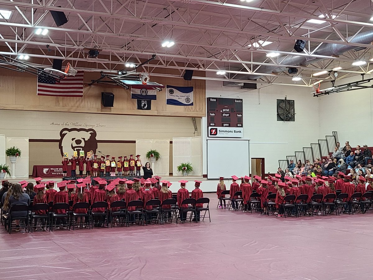 Willow Springs Kindergarten Graduation. Graduating class of 2033!