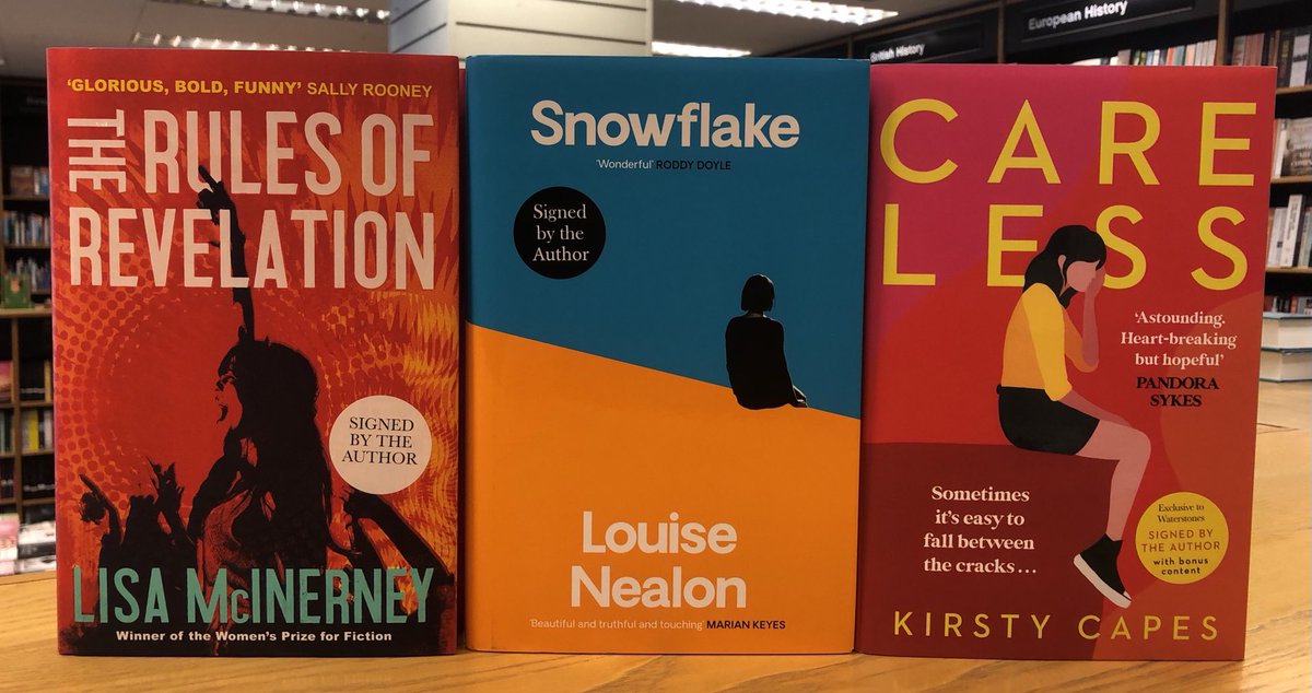 These have been on my “Not  yet published” list & now the day has arrived! ⁦@Louise_Nealon⁩ ⁦@kirstycapes⁩ ⁦@LisaTheHeretic⁩ ⁦@ZaffreBooks⁩ #ManillaPress ⁦@johnmurrays⁩ ⁦@orionbooks⁩ #RulesofRevelation #careless #snowflake