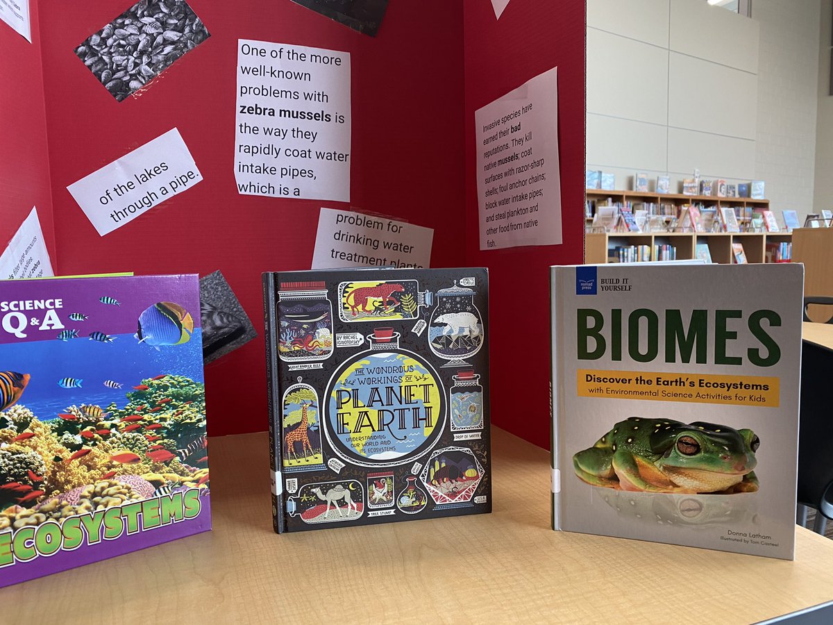 CarmenMangus's tweet photo. How do invasive species affect an ecosystem? Seventh-graders find out! #PelionProwl #PelionMiddleLearningCommons #PelionMiddleLibrary https://t.co/DZC2OgFpR2