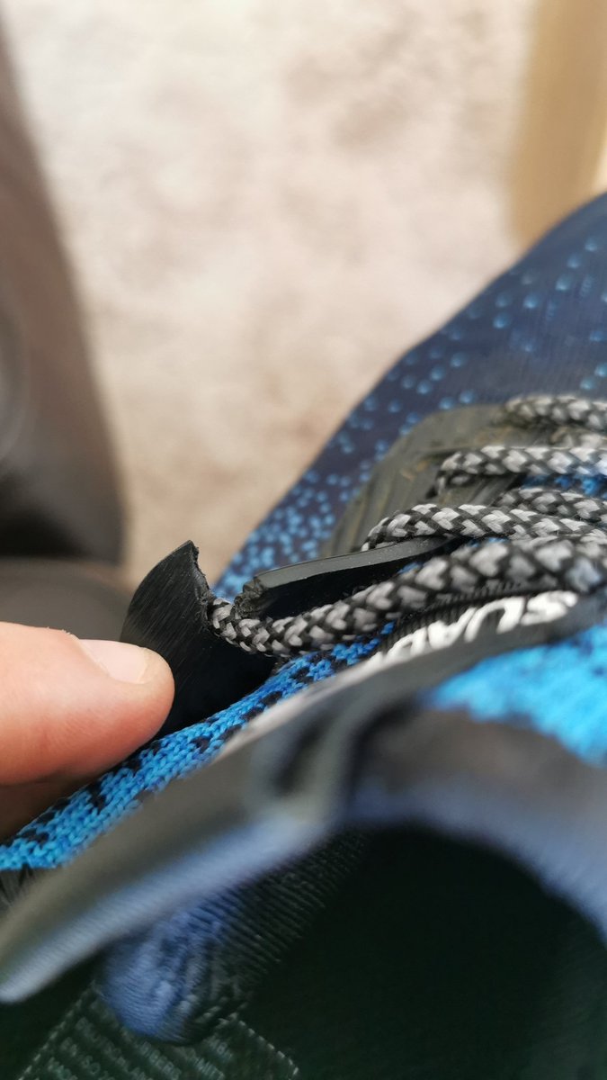 sammychilts's tweet photo. @SuadexShoes love your trainers comfy perfect for work however after 2 weeksthe rubber which holds the laces has failed all i was doing was tightening them. Such a shame. https://t.co/cqstMEz15f