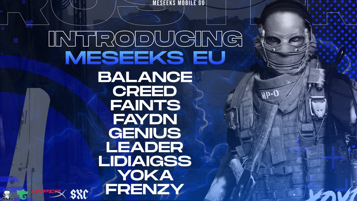 We are happy to welcome to the family our new EU MP team! 

We are very excited to have them onboard and look forward to all their success!!!

<a href="/JustHavFunB/">Balance</a> 
<a href="/CodmYoka/">YokaCODM</a> 
@kenzsaft 
@sirFDN 
<a href="/faiints/">faints🔺️</a> 
@CreedCodm 
@GeniusCODM 
@XOXO_Esports 

#CallOfDuty #CODM #Champs