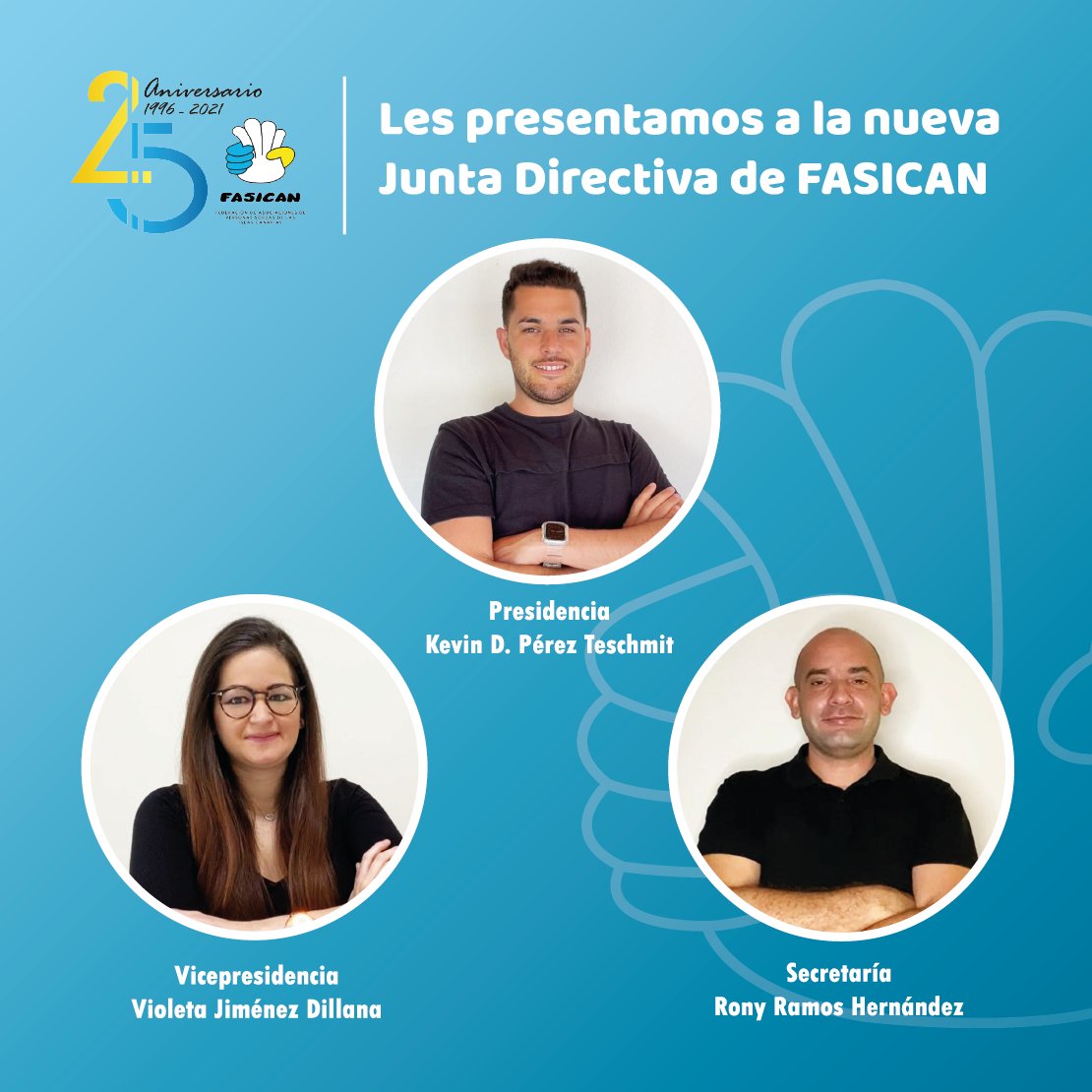 FASICAN96's tweet photo. #FASICANInforma ℹ El pasado sábado , celebramos elecciones a la Junta Directiva de la FASICAN que queda conformada de la siguiente manera:

Presidencia: Kevin D. Pérez Teschmit
Vicepresidencia: Violeta Jiménez Dillana
Secretaría: Rony Ramos Hernández https://t.co/MrqAtsx89W
