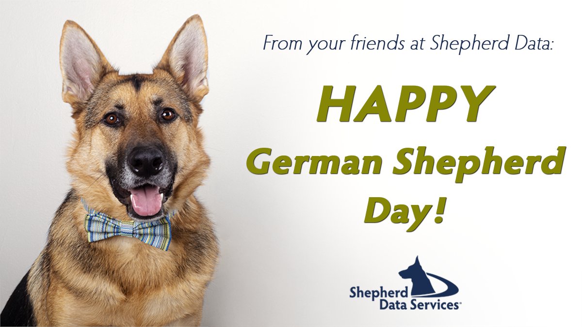 Happy German Shepherd Day! It’s no secret that we at #ShepherdData admire the confident, loyal and intelligent nature of these working dogs. #Celebrate #GermanShepherdDay