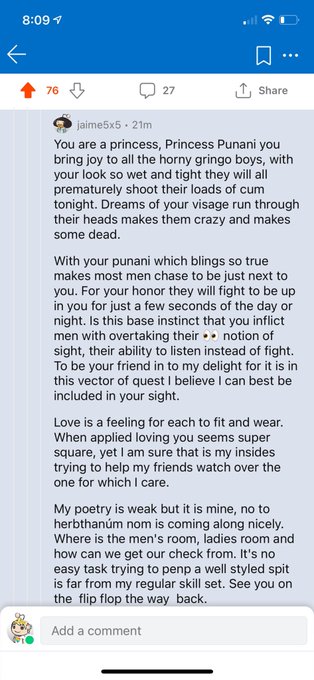This poem was written to me specifically on Reddit.   Simp for me muahahajajajaja  Brat dom &bull; Femdom