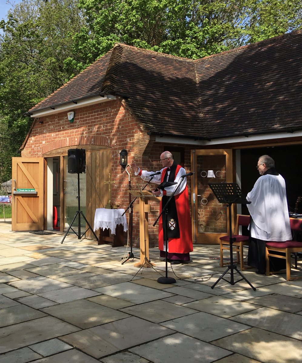 ighthamchurch's tweet image. Thank you to Bishop James and everyone who joined us in person and on Zoom for the dedication of the Church Centre extension yesterday - only 1 year later than planned, but the sun shone! @SeeOfRochester
