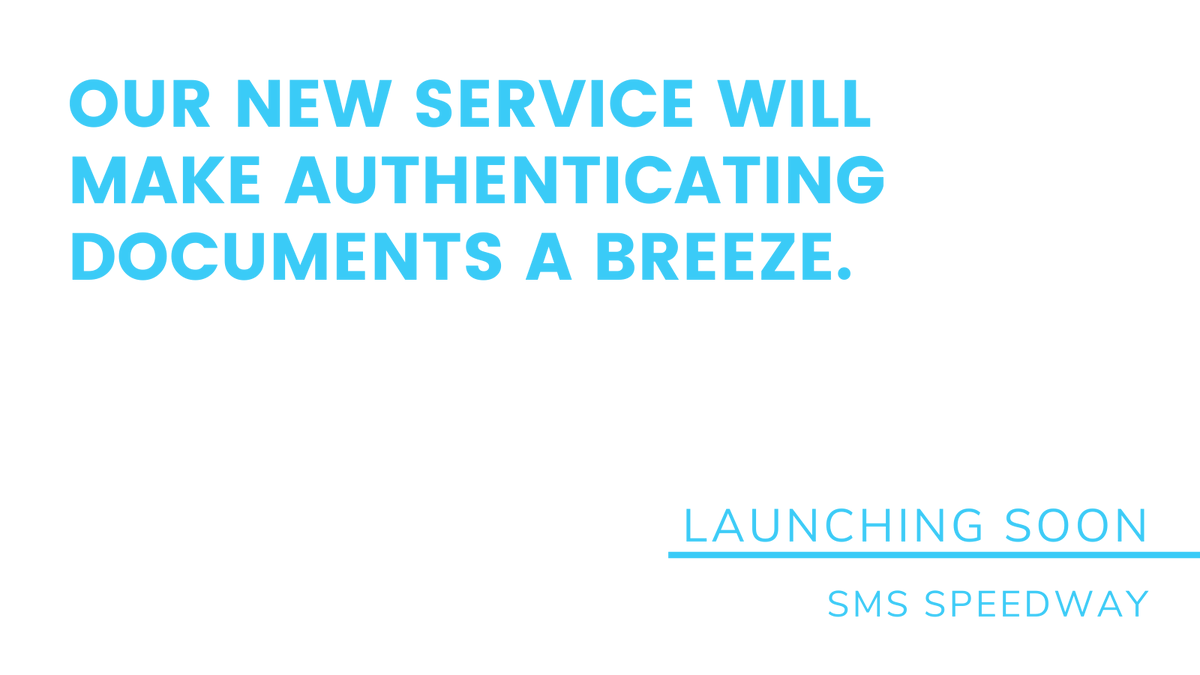 smsspeedway's tweet image. Is that invoice genuine? Authenticating documents will be a breeze with the help of our newest service.
Interested? We don't blame you, it is an incredible tool for businesses.

Keep your eyes peeled for more information about this in the coming days... #doccheck #smsspeedway