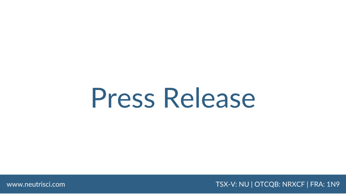 Neutrisci Announces Successful Completion of Phase 1 R&amp;D Development of a Cannabinol Product

accesswire.com/645989/Neutris…

#thc #cbd #stockstowatch #pressrelease #investors #stocks #stockmarket #invest #cbn $NU.V $NRXCF