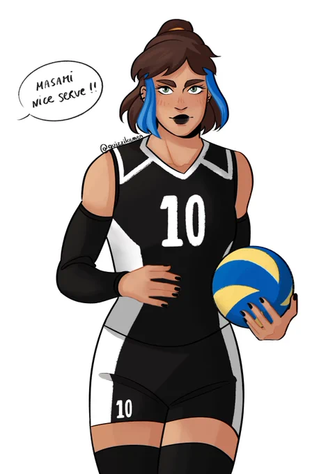 Masami Kaori aka goth queen of the court, a commission for the lovely @biankatdraws ⭐️ 