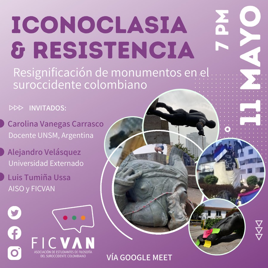 asoficvan's tweet photo. La FICVAN (@asoficvan) se place en invitarles al evento 𝗜𝗰��𝗻𝗼𝗰𝗹𝗮𝘀𝗶𝗮 𝘆 𝗥𝗲𝘀𝗶𝘀𝘁𝗲𝗻𝗰𝗶𝗮: 𝗿𝗲𝘀𝗶𝗴𝗻𝗶𝗳𝗶𝗰𝗮𝗰𝗶𝗼́𝗻 𝗱𝗲 𝗺𝗼𝗻𝘂𝗺𝗲𝗻𝘁𝗼𝘀 𝗲𝗻 𝗲𝗹 𝘀𝘂𝗿𝗼𝗰𝗰𝗶𝗱𝗲𝗻𝘁𝗲 𝗰𝗼𝗹𝗼𝗺𝗯𝗶𝗮𝗻𝗼 | MARTES 11 Mayo 2021 -7PM (COL) https://t.co/vgZdhlTEuc