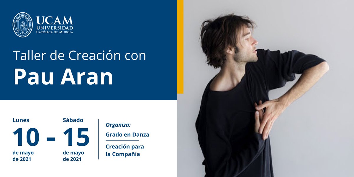 UCAM_Danza's tweet photo. 📢COMENZAMOS❗
La compañía de Danza UCAM inicia nuevo proyecto de creación dirigido por Pau Aran
#creaDanza
#compañiaDanzaUcam
#DanzaenlaUniversidad https://t.co/lBjxHF8wQf