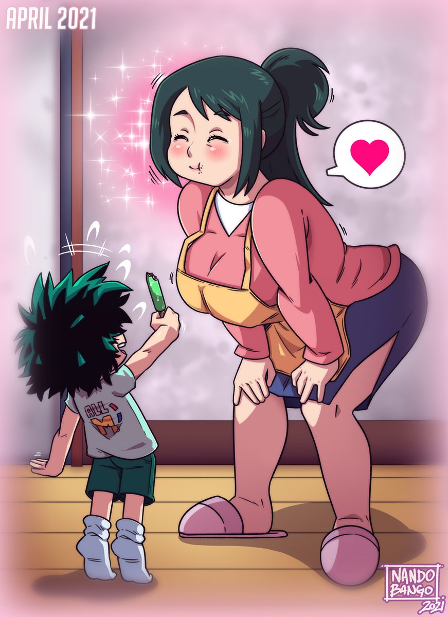 #happymothersday2021 
Izuku likes to share his candies. He's a good boy with a big heart!
Mommy Inko is so happy and proud, just wait until she sees what he is going to accomplish!