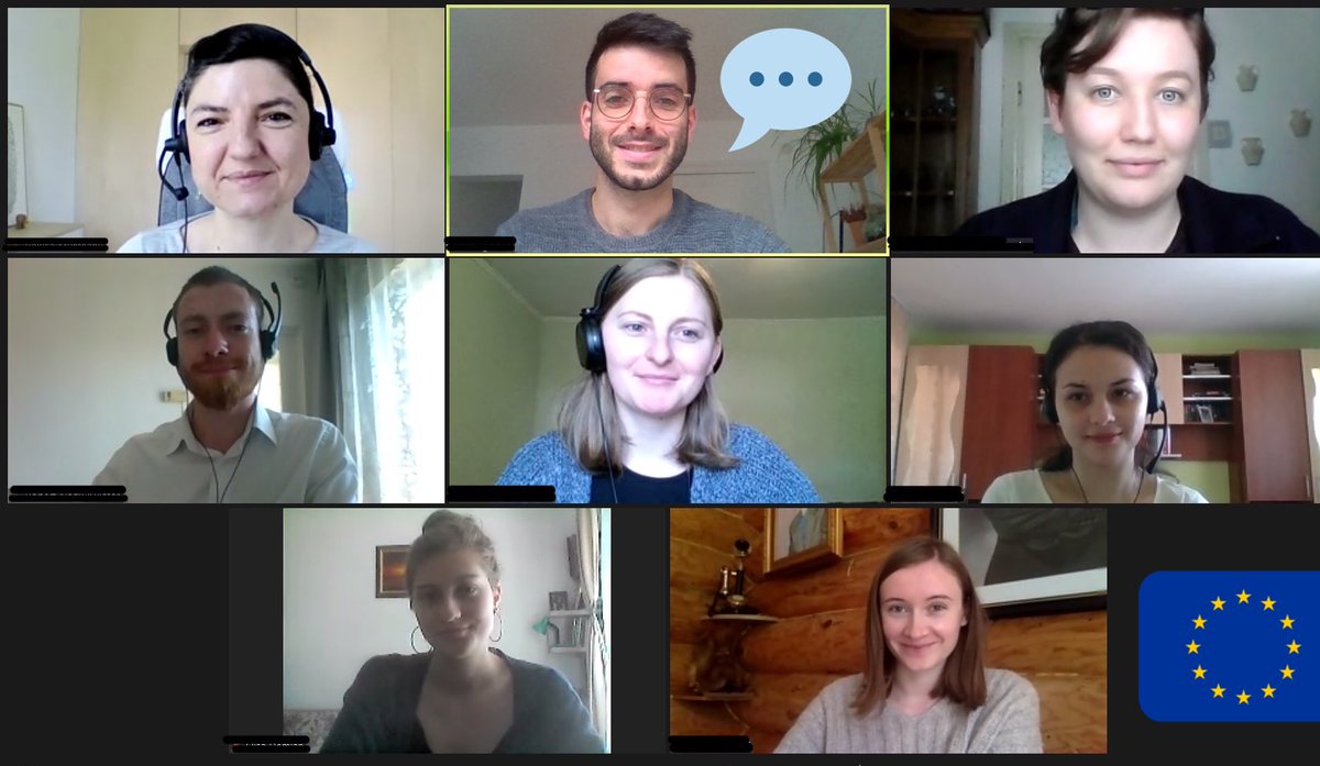 EUInterpreters's tweet photo. Receiving today virtual #EUStudyVisit of #1nt students from @UnivBabesBolyai ๐ท๐ด
Pleasure to have you with us!!
#SCICwebinar๐ https://t.co/v0QyWPfdKb