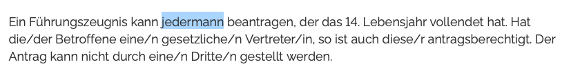 VAtompilz's tweet photo. Den ganzen Absatz durchgendern, aber "jedermann" schreiben. Genau mein Humor.

Zudem mit fünf Gender-Schrägstrichen in einem Satz ein Paradebeispiel der Unlesbarkeit. #Gendern #Gendersprache https://t.co/ms8HgN5XCi