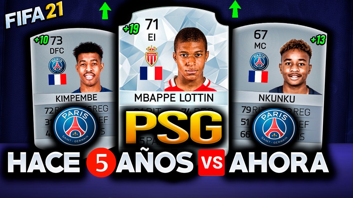 Andresan409's tweet photo. PSG 5 AÑOS ATRAS vs AHORA😱| Neymar, Mbappe, Icardi. https://t.co/ebOICi8GbU a través de @YouTube https://t.co/kFcaAve4lL