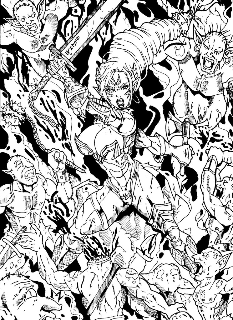 Novis vs Goblins (deviantart)
<a href="/DeviantArt/">DeviantArt</a>
#deviantart #darkfantasy #fantasy #warrior #Warriors #goblins #swordswoman #fantasyscene #illustration