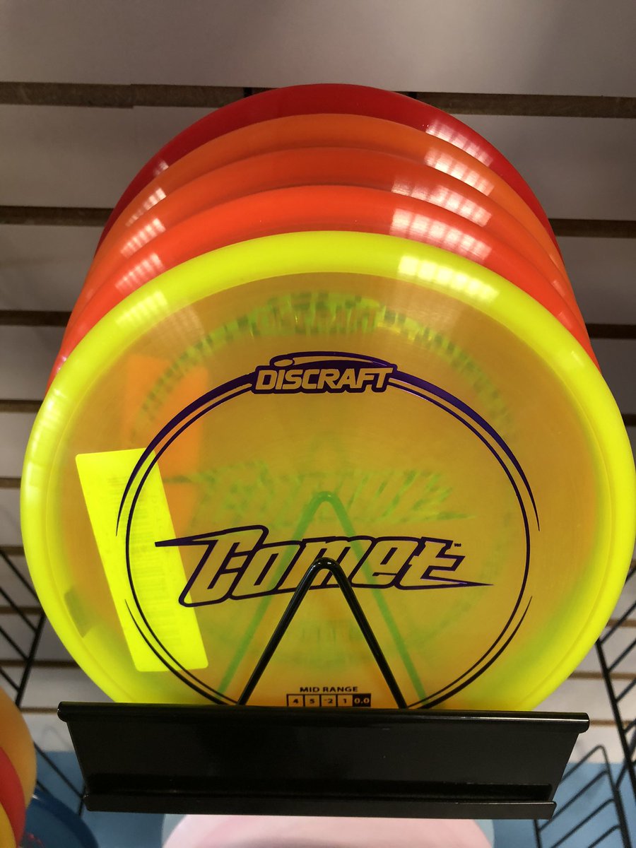 If you’re looking for a Discraft Comet, today is your day! We’ve only got 4 left since I posted on facebook/Instagram (yellow sold), so come in or call if you want us to hold one. In store only—984-244-7543