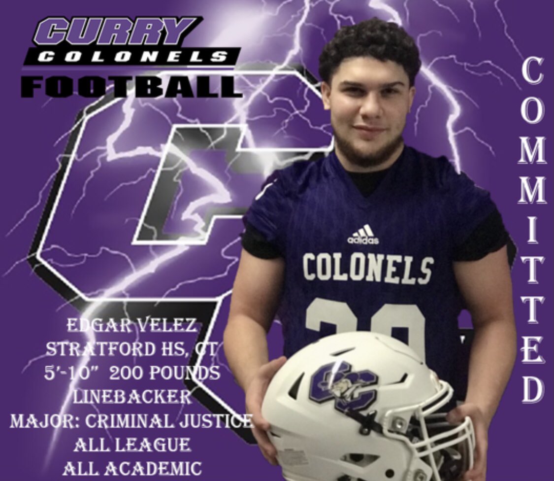 CurryFootball (@curryfootball) on Twitter photo Curry College Football welcomes Linebacker Edgar Velez
#BleedPurple
<a href="/CoachBandini/">Coach Skip Bandini</a>
#ColonelForLife
#SelectedFew
<a href="/edgar92436080/">edgar velez</a> Curry College Football welcomes Linebacker Edgar Velez
#BleedPurple
<a href="/CoachBandini/">Coach Skip Bandini</a>
#ColonelForLife
#SelectedFew
<a href="/edgar92436080/">edgar velez</a>