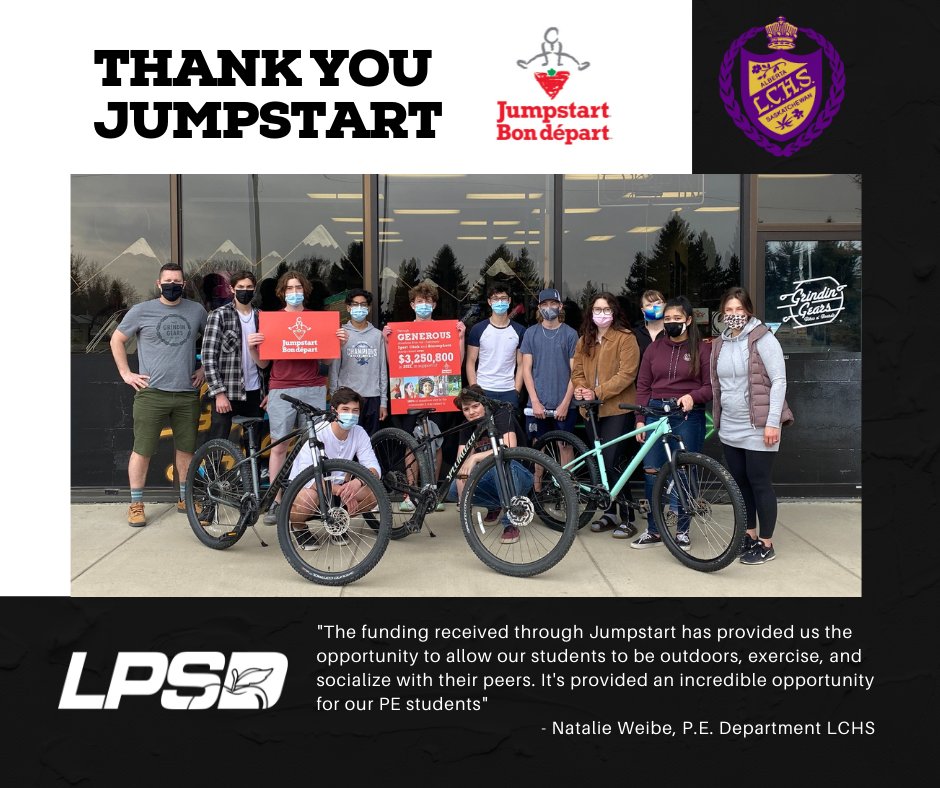 Lloydminster Public on Twitter "LCHS received some new bikes for their