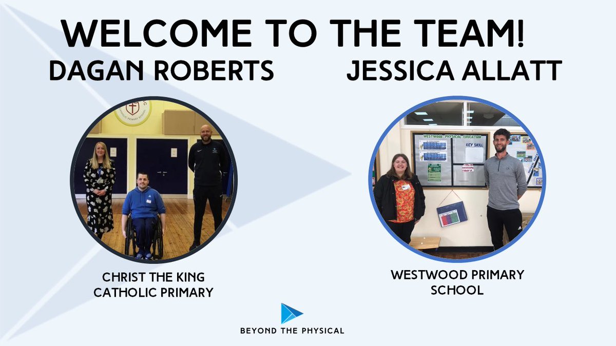 𝗪𝗲𝗹𝗰𝗼𝗺𝗲 𝘁𝗼 𝘁𝗵𝗲 𝗕𝗧𝗣 𝗧𝗲𝗮𝗺! We are delighted to announce the recruitment of two new PE Learning Assistants who will support the delivery of PE at @ChristtheKingCP & @WestwoodPe as well as undertake qualifications with us! Welcome to @DaganRoberts & @JessAllatt!