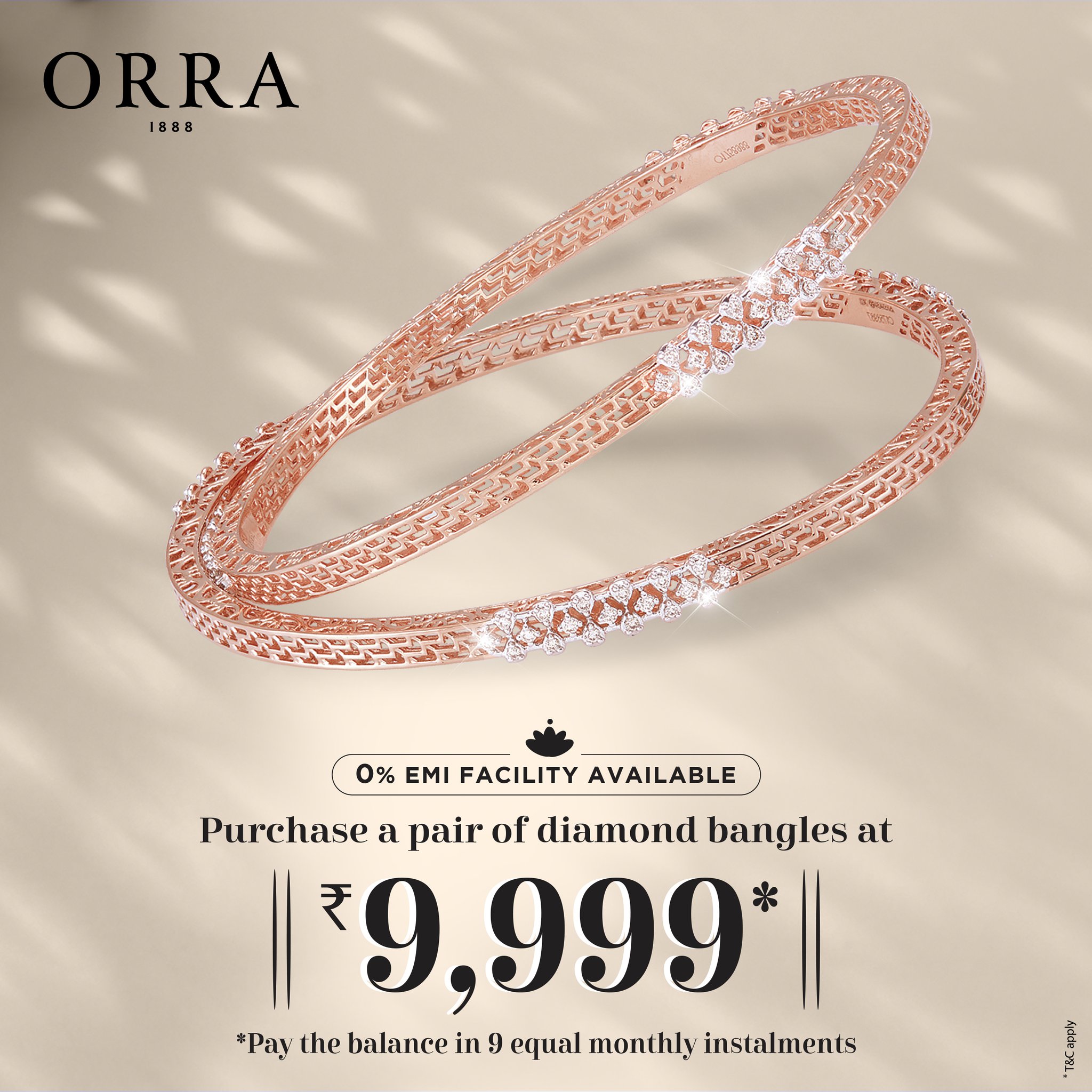 Orra diamond bangles clearance