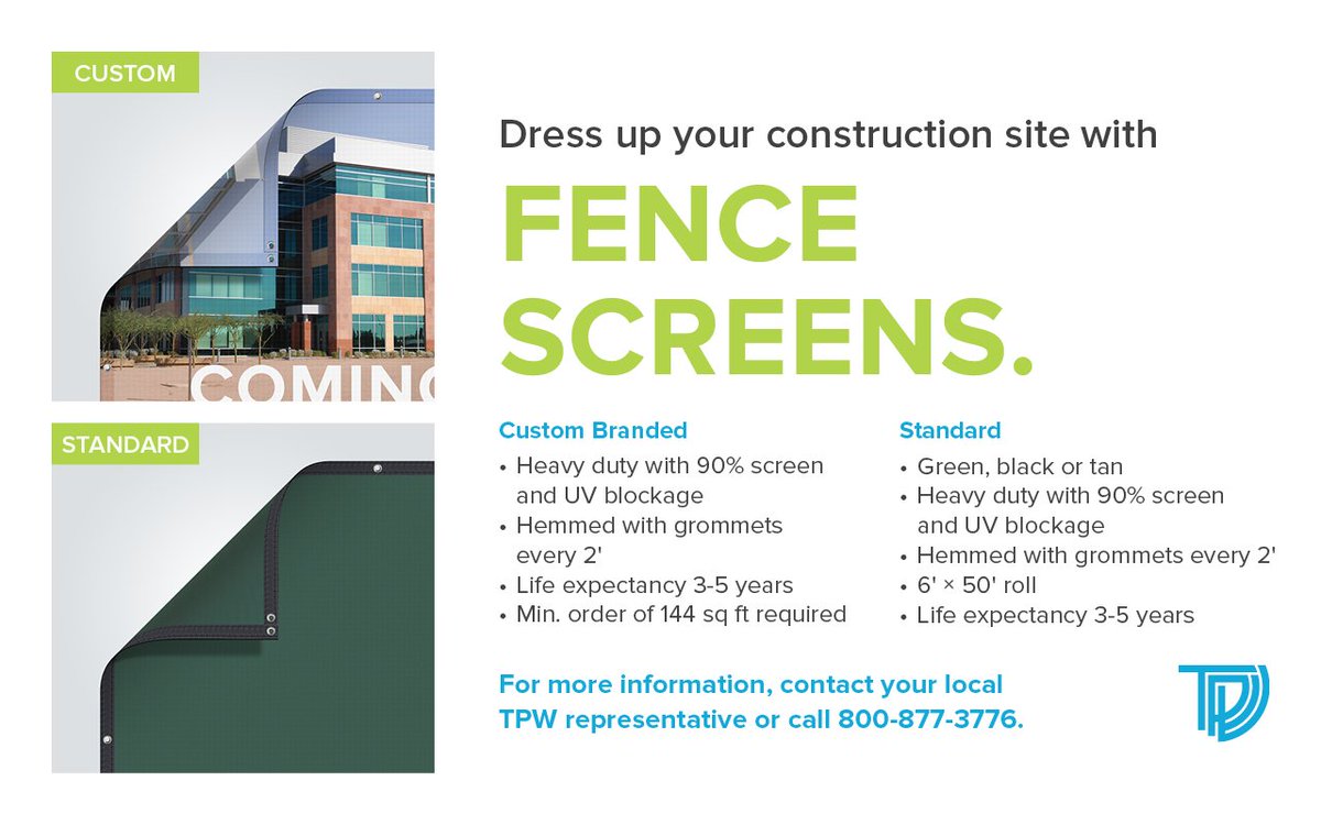 followThomasPW's tweet photo. Conceal construction clutter with a fence wrap that promotes your business. #fencewraps #jobsitesigns #constructiongraphics #printlocal https://t.co/NlMLr0e4sZ