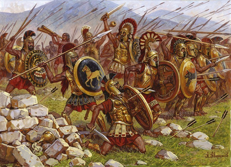 Eventually, the Thebans smashed the Spartans and were encamped within sight of Sparta itself, deep in the Peloponnese. Sparta, once hegemon of Greece was relegated to a third rate power overnight.