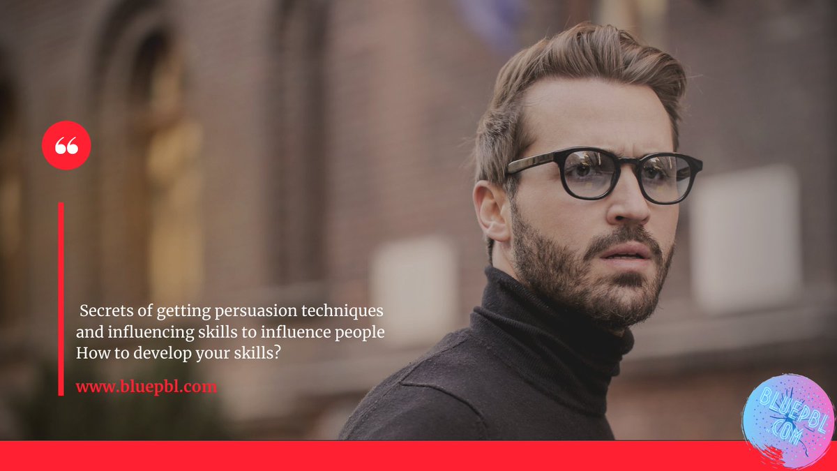 bluepbl's tweet photo. Secrets of getting persuasion skills and influencing techniques
https://t.co/v4ENTCpY75
#persuasion #skills #soft #secrets #persuasive #influence #influencer #develop #DevelopingBetterLifestyle #skill #technique #believe #smile #secret #convincing #convinced #convince #persuade https://t.co/qPuQIfOHlR