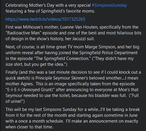 EpicBenjaminJ's tweet photo. #SimpsonsSunday
https://t.co/o70BimasiL

#Twitch #Simpsons #simpsonscharacters #simpsonsreferences #simpsonsmemes #simpsonsfanart #MargeSimpson #JacuzziSuit #MothersDay #liveart #contentcreator #creativecommunity #twitchartist #MakeFriendsThroughArt
@Twitch
@Streamlabs https://t.co/YsqIZ4CSfc