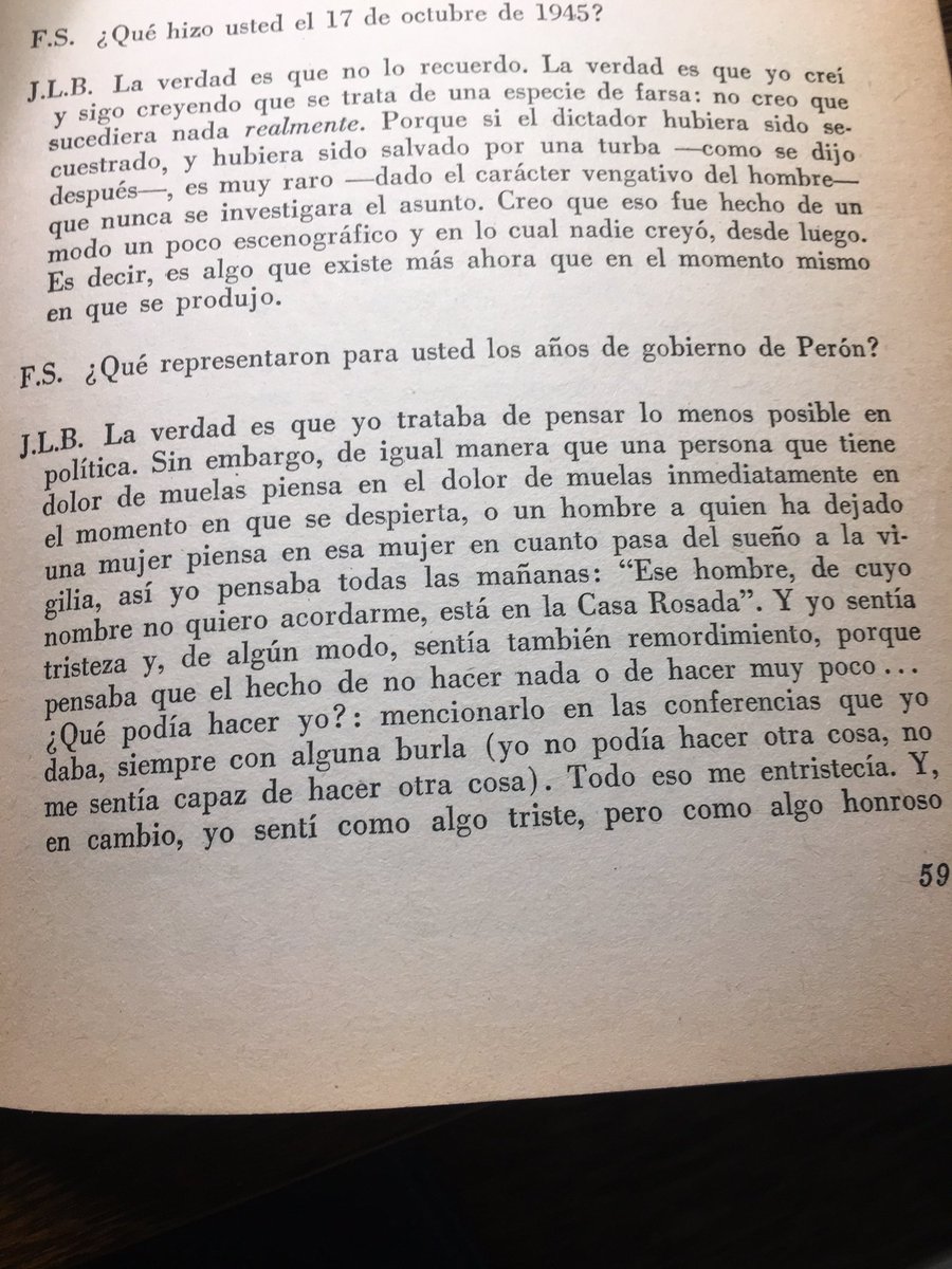 stiletano's tweet photo. Del libro Siete conversaciones con Jorge Luis Borges, de Fernando Sorrentino. https://t.co/RMyDOpuqaC