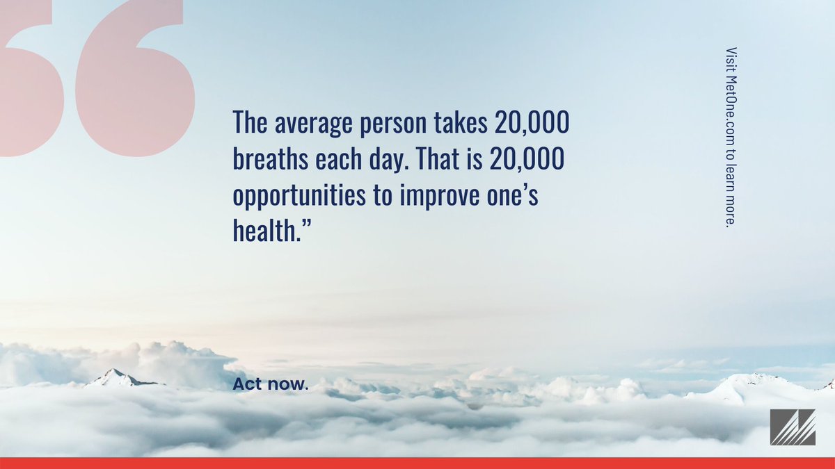met_one's tweet photo. Met One Instruments, Inc. is in the business of ambient air measurements and air quality monitoring - elements that affect every person on earth. We continually strive to improve the monitoring/testing of air quality so that you may ensure every breath is a clean one. #MetOne https://t.co/6lmTmTJZZw