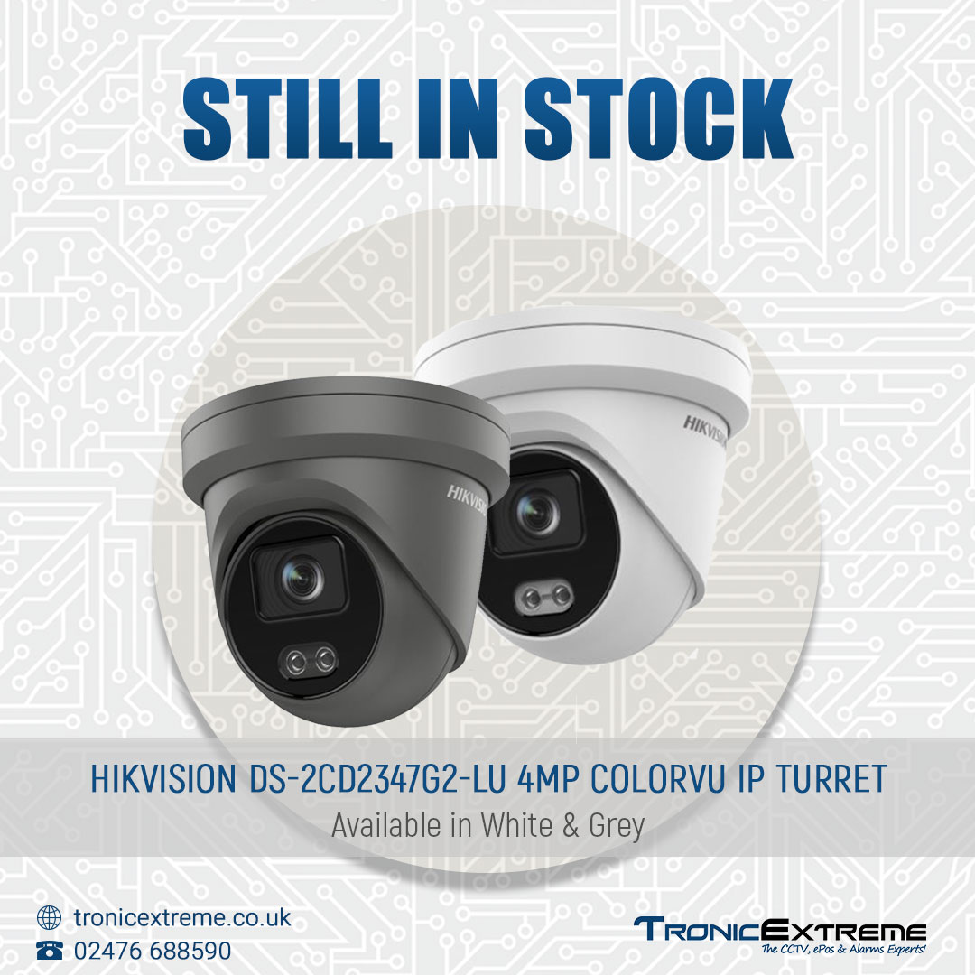 TronicExtreme's tweet photo. HIKVISION DS-2CD2347G2-LU 4Mp Colorvu IP Turret, Still In Stock. DM us for pricing. https://t.co/B8LoB8ywGJ