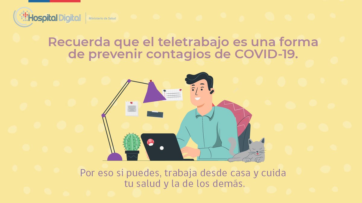 HospitalDigital's tweet photo. Pese a sus múltiples beneficios, especialmente durante la pandemia, el teletrabajo también puede afectar nuestra salud física y mental. Conoce recomendaciones para el autocuidado acá 👇 #SaludMental https://t.co/XvLbbylojV