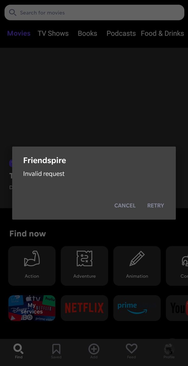 mangotweeets's tweet photo. @FriendspireApp 
Hey guys the app is not working..is this a bug?
What should I do? https://t.co/VorzDSNHZN