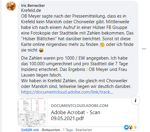 mariawebermann's tweet photo. @Annatinax Cool. Danke dir.
Ich habe den Facebookpost auch mal herausgesucht.
Der Zeitbezug kommt von hier aus der Pressemeldung.
https://t.co/QJWRKQsO7S
Ich habe mir Hüls und Dießem mal auf ALG2 Empfänger &amp; Migrationshintergrund angeschaut ;-) https://t.co/Qk6nipy8e4