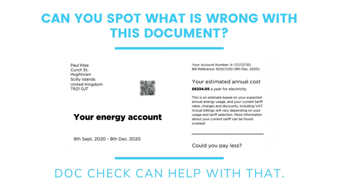 smsspeedway's tweet image. What’s wrong with this document?
#DocCheck knows.
It can tell...
❌ If words that have been changed
❌ The tags used in the original PDF compared the fake
❌ The tiny difference between fonts 
Doc Check can help you, your business &amp;amp; your clients.
Can you afford not to use this?