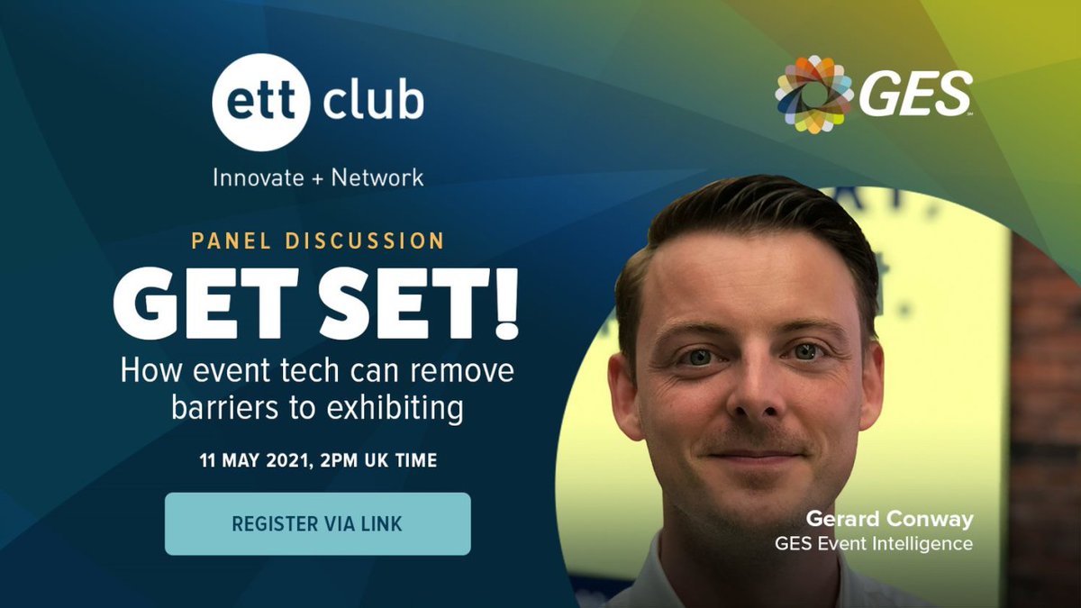 GES_EMEA's tweet photo. Join @VisitGerard from @GES_EMEA Event Intelligence as he joins the #ETTClub panel to discuss ways #EventTech can help you return smarter and faster to the show floor. Don't miss out, register now!
https://t.co/8ZOkZVh79B #eventprofs #paneldiscussion #eventplanning https://t.co/mW2SkW71ox