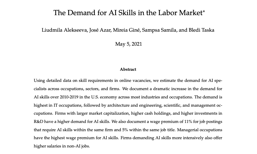 Liudmila (@liudmila_aleks) on Twitter photo Excited to have our paper with <a href="/mireiagine/">Mireia Gine</a>, <a href="/joseazar/">José Azar</a>, <a href="/SampsaSamila/">Sampsa Samila</a>, and <a href="/Bledi_Taska/">Bledi Taska</a> accepted for publication at <a href="/eale_sbe/">EALE</a>'s special issue on Technology and the Labour Market edited by @georggraetz , @pascualrpo , and Oskar Nordström Skans. Excited to have our paper with <a href="/mireiagine/">Mireia Gine</a>, <a href="/joseazar/">José Azar</a>, <a href="/SampsaSamila/">Sampsa Samila</a>, and <a href="/Bledi_Taska/">Bledi Taska</a> accepted for publication at <a href="/eale_sbe/">EALE</a>'s special issue on Technology and the Labour Market edited by @georggraetz , @pascualrpo , and Oskar Nordström Skans.