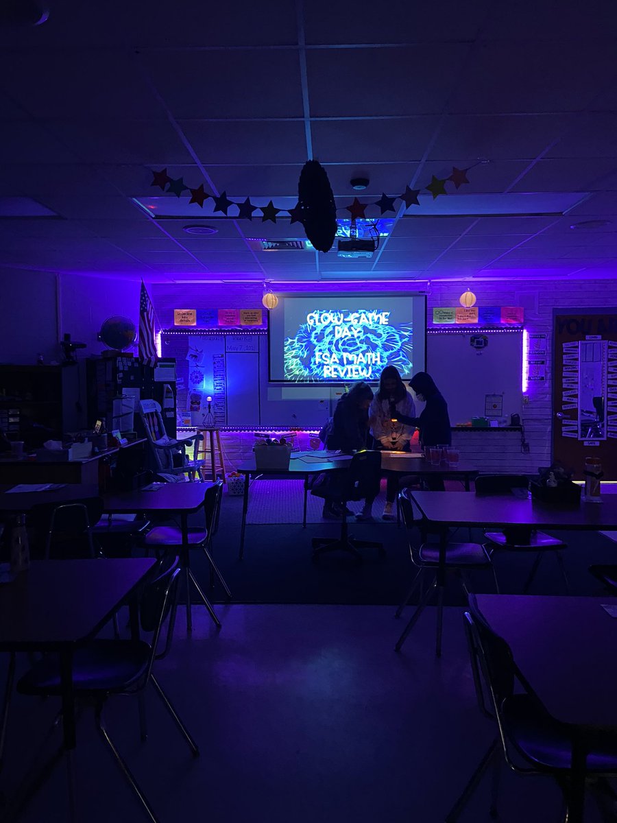 Thank you so much <a href="/JoanneMillerHOH/">Joanne Miller</a> for helping make this day a reality! This glow in the dark fsa math review is definitely one for the books! 🤗 <a href="/spiritbelieves/">Spirit Elementary</a> #spiritbelieves <a href="/RubenColonVCS/">Ruben Colón</a> #fsa #mathreview #goalcrushers #collaboration <a href="/volusiaschools/">Volusia County Schools</a> @VCSSuperFritz