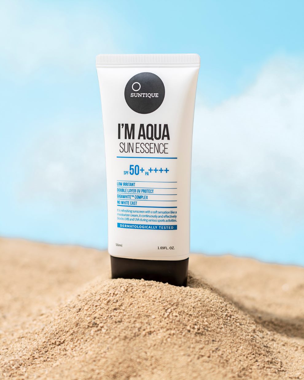 MiiN Cosmetics on Twitter: "Por fin ha llegado.❤️ I'm Aqua de Suntique es  una crema solar resistente al agua y al sudor, ligera, con SPF 50+ y PA++++  y perfecta para pieles