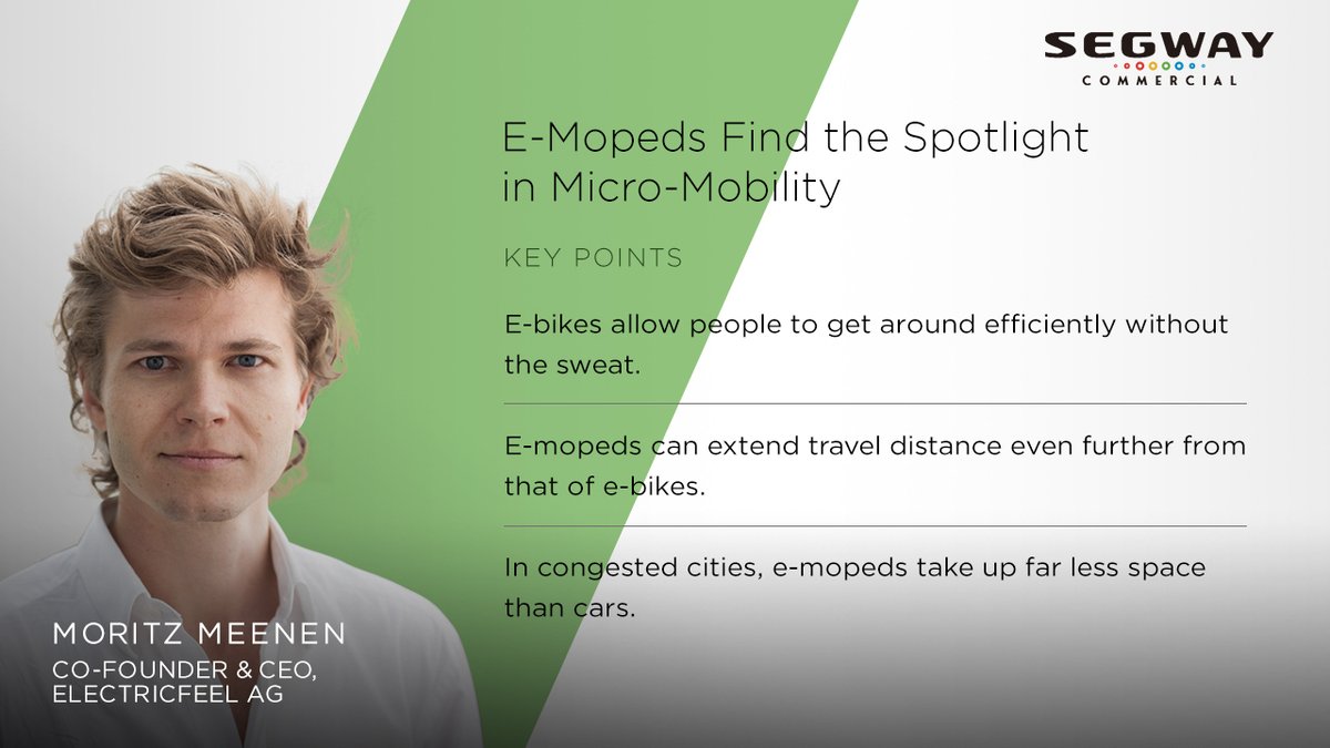ElectricFeel (@theelectricfeel) on Twitter photo Discover how e-moped found the spotlight in the micro-mobility landscape! šµā”ļø
ElectricFeel's CEO, <a href="/MMeenen/">Moritz Meenen</a>, had a great conversation with Shelby Skrhak from <a href="/Segway4business/">Segway Commercial</a> The Last Mile Podcast.
bit.ly/podcast-segway⦠Discover how e-moped found the spotlight in the micro-mobility landscape! šµā”ļø
ElectricFeel's CEO, <a href="/MMeenen/">Moritz Meenen</a>, had a great conversation with Shelby Skrhak from <a href="/Segway4business/">Segway Commercial</a> The Last Mile Podcast.
bit.ly/podcast-segwayā¦